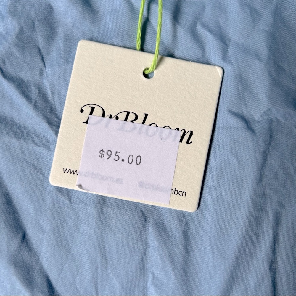 Dr. Bloom Blue Ruffle Blouse - Picture 4 of 12